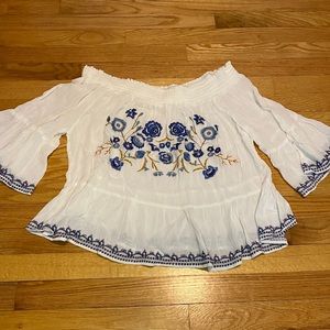 Xhilaration at Target, off the shoulder blouse.